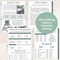 bloom daily planners 2025-26 Academic Planner, Soft Cover, 8.5" x 11", Boho Greenery